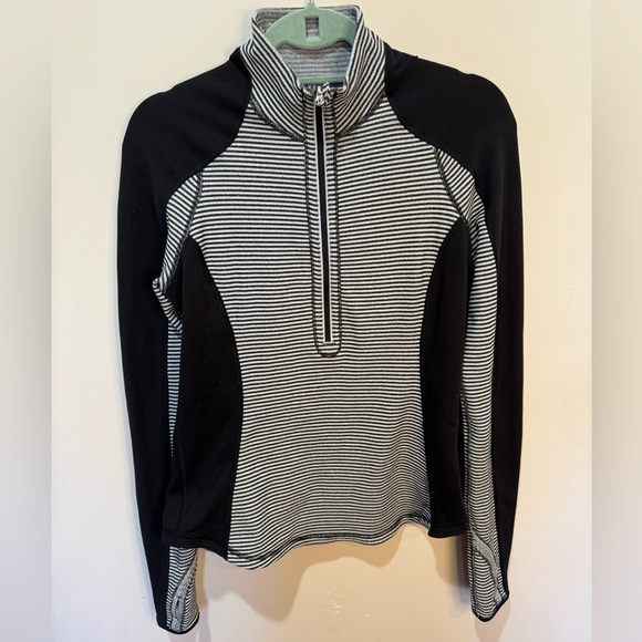 Lululemon Run U Turn Reversible Mini Check Pique Black White Size 8 - Picture 3 of 12